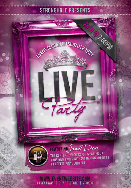 Live Party Flyer