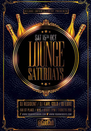 Lounge Saturdays Flyer