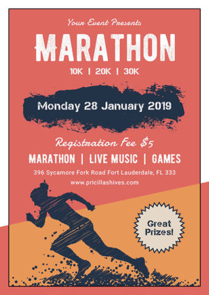 Marathon Event Flyer 3