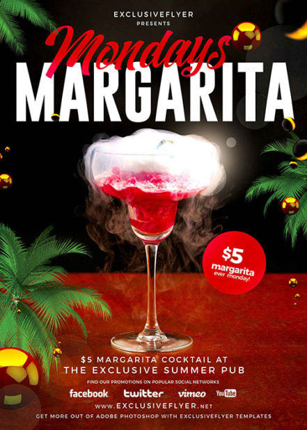 Margarita Mondays Flyer
