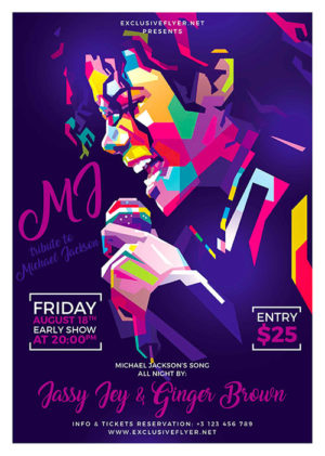 Michael Jackson Tribute Flyer