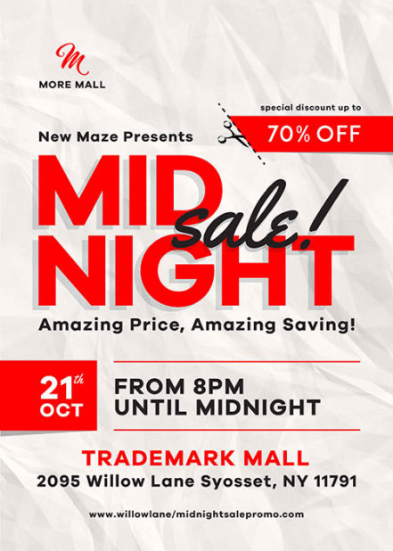 Midnight Sale Flyer 1