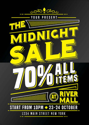 Midnight Sale Flyer 4