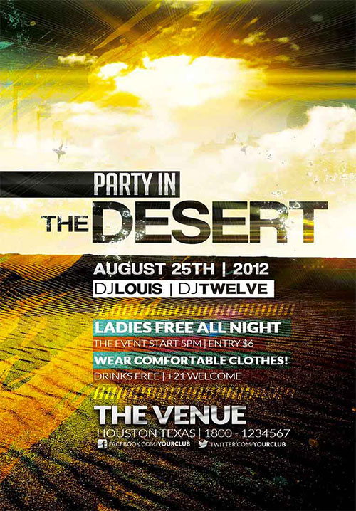 Party In The Desert Flyer VistaFlyer