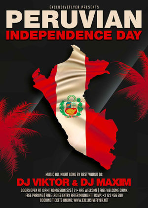 Peruvian Independence Day Flyer