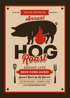 Pig Roast Event Flyer 1