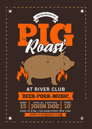 Pig Roast Event Flyer 3