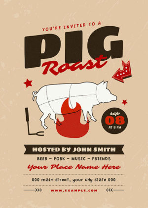 Pig Roast Event Flyer 4