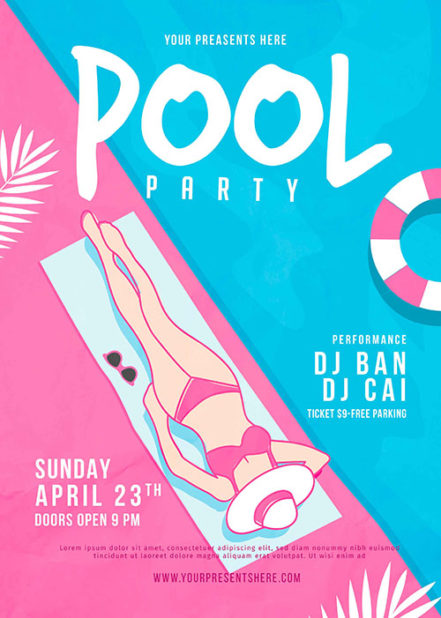 Pool Party Flyer vol.2