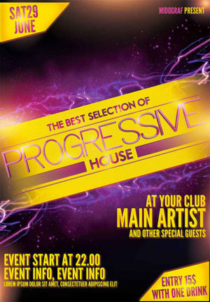 Progressive House Flyer 2