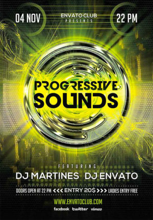 Progressive Sounds Flyer