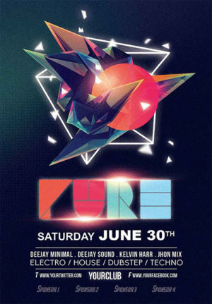 Pure Abstract Shapes Flyer