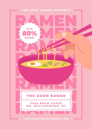 Ramen Food Flyer