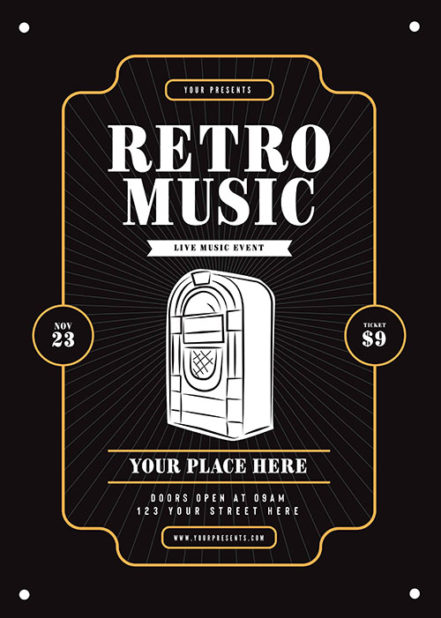 Retro Music Flyer 4