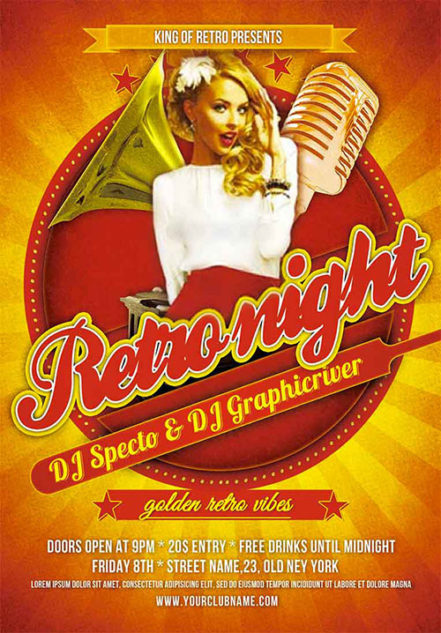 Retro Night Flyer 2