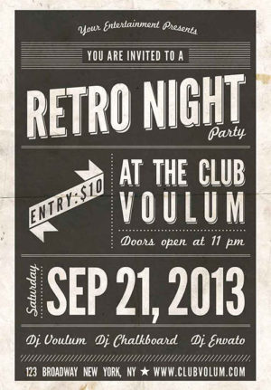 Retro Night Flyer 5