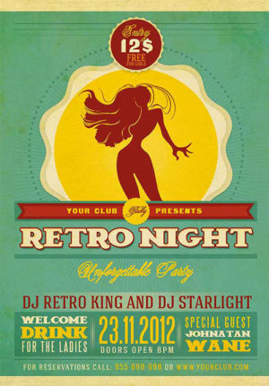 Retro Party Flyer 2