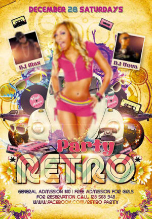 Retro Party Flyer 3