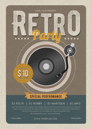 Retro Party Flyer 5