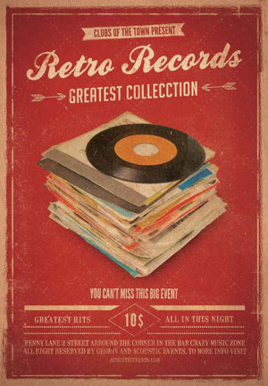 Retro Records Flyer