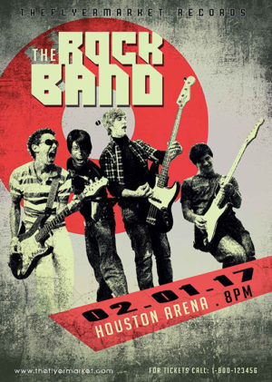 Retro Rockband Poster