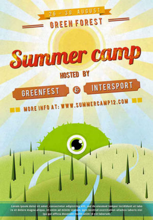 Retro Summer Camp Flyer