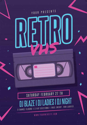 Retro VHS Flyer