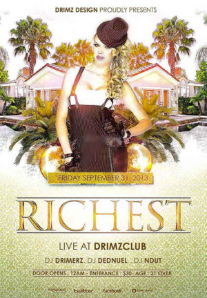 Richest Party Flyer