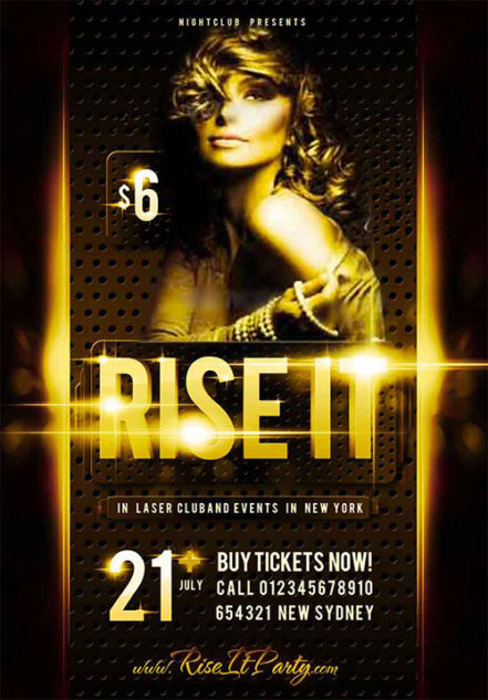 Rise It Party Flyer