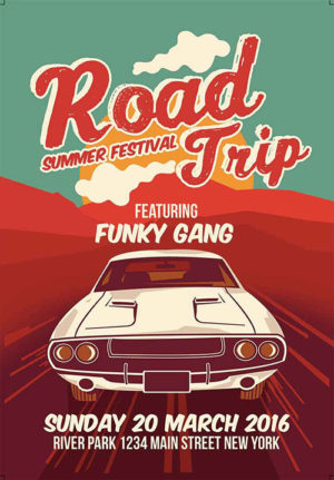 Road Trip Festival Flyer FIF