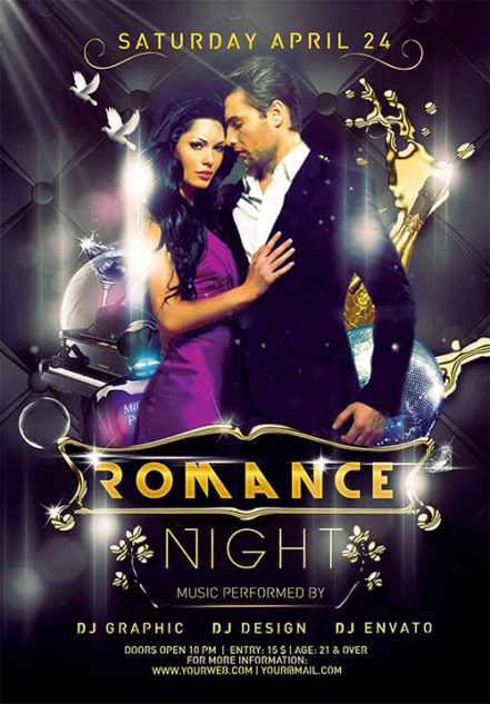 Romance Night Flyer