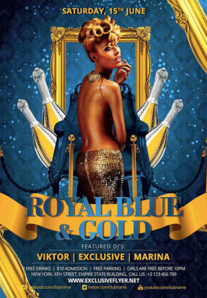 Royal Blue And Gold Party