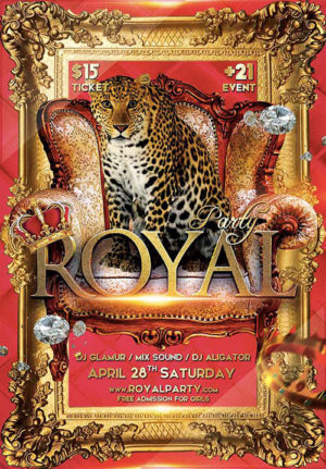 Royal Felin Party Flyer