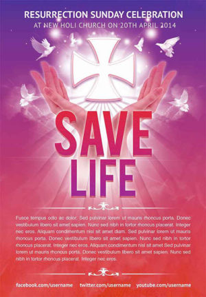 Save Life Church Flyer