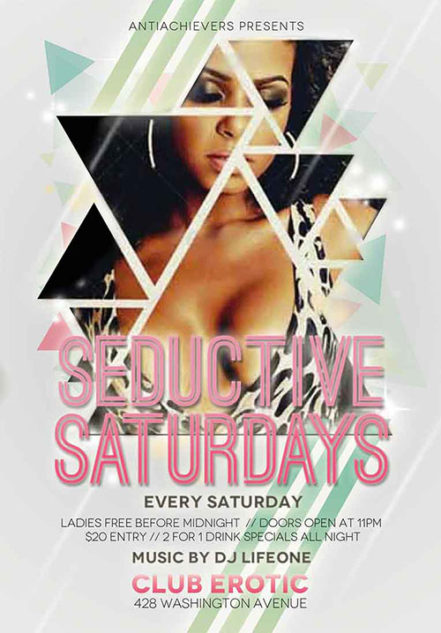 Seductive Saturdays Flyer