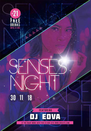 Sense Night Flyer Poster 1