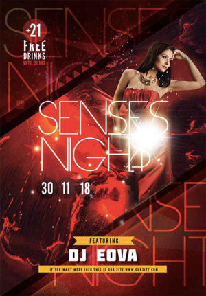 Sense Night Flyer Poster 2