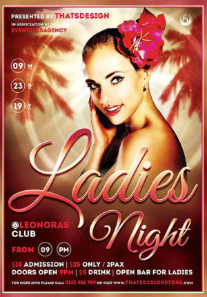 Sensual Ladies Night Flyer