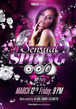 Sensual Spring Party Flyer