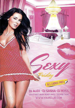Sexy Girls Ladies Party Flyer 6684662