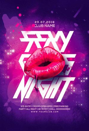 Sexy Girls Night Flyer