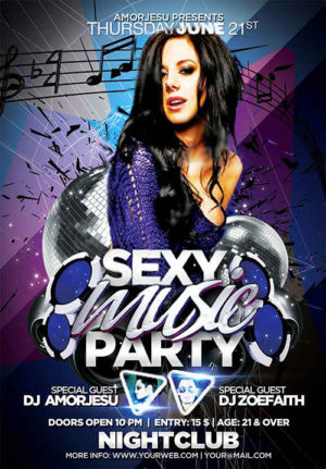 Sexy Music Party Flyer 2