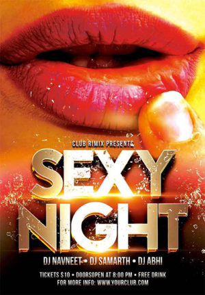 Sexy Night Party Flyers 2