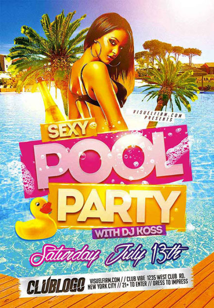 Sexy Pool Party Flyer