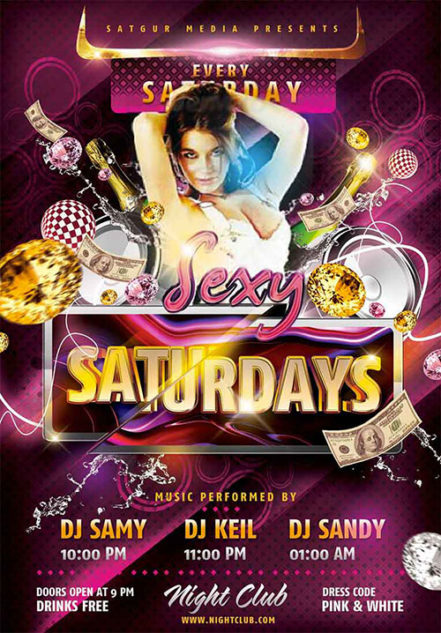 Sexy Saturday Dance Flyer