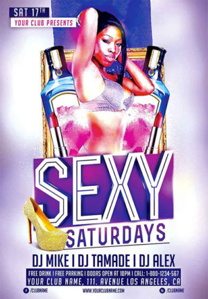 Sexy Saturdays Flyer