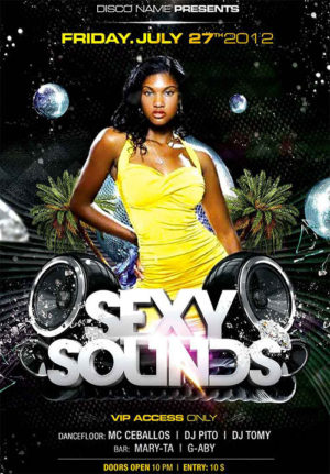 Sexy Sounds Party Flyer