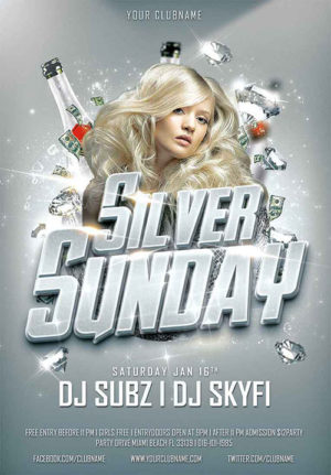 Silver Sunday Club Flyer