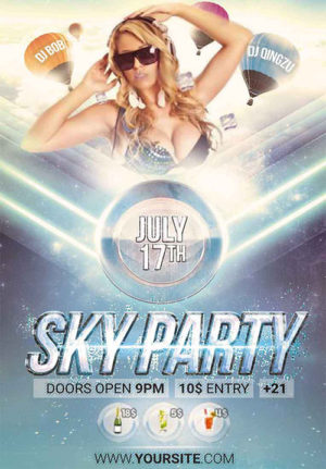 Sky Party Flyer