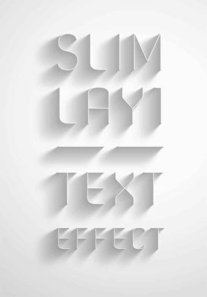 Slim Text Effect